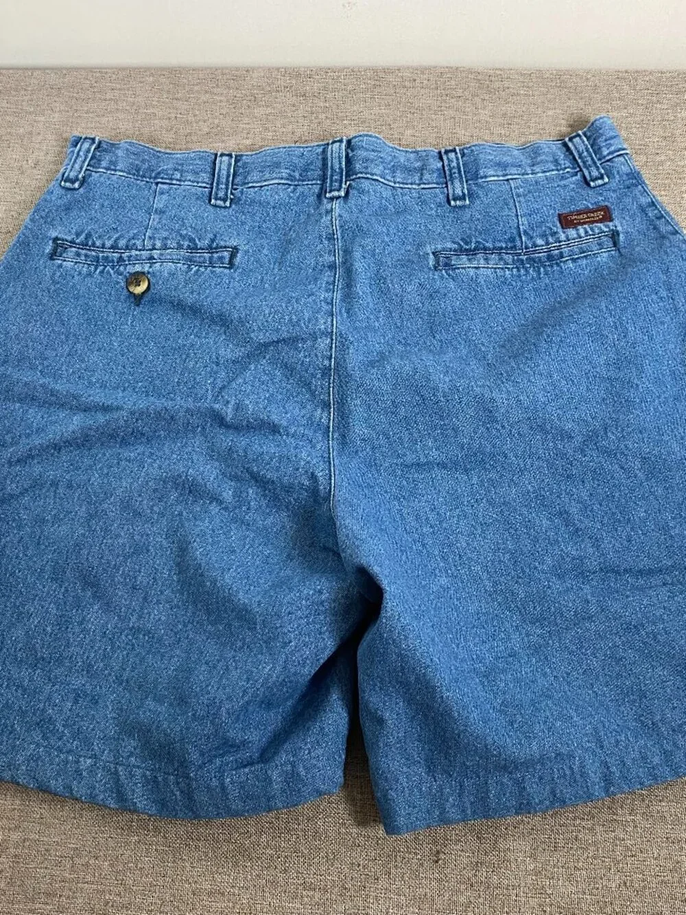 Timbercreek by Wrangler Denim Chino Shorts Men's 34 High Rise Blue Casual